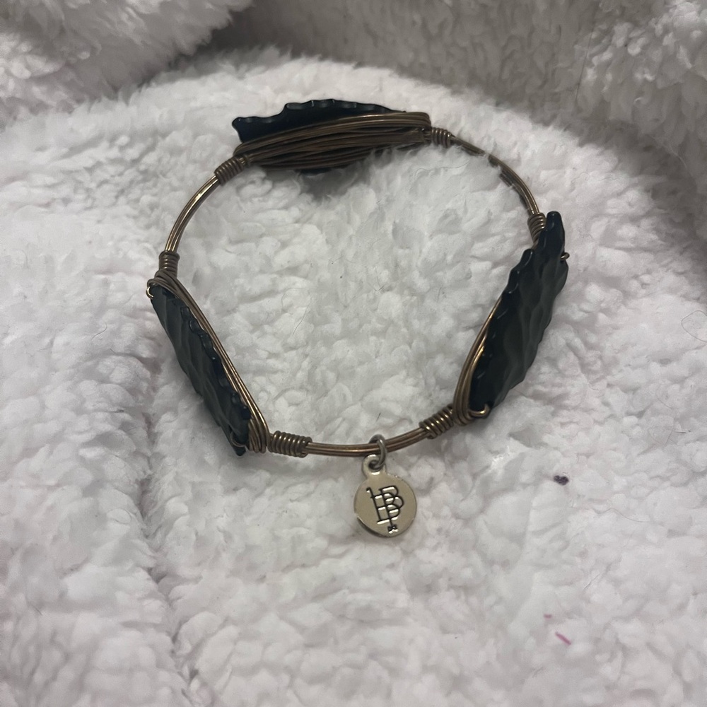 Bourbon and Bowtie Black Arrowhead Bracelet